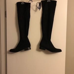 Black over the knee boots
